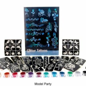 Glitzertattoo Model Party Set